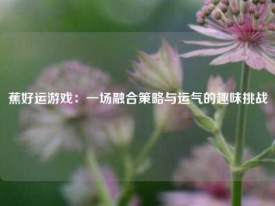 蕉好运游戏：一场融合策略与运气的趣味挑战