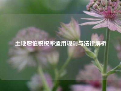 土地增值税税率适用规则与法律解析