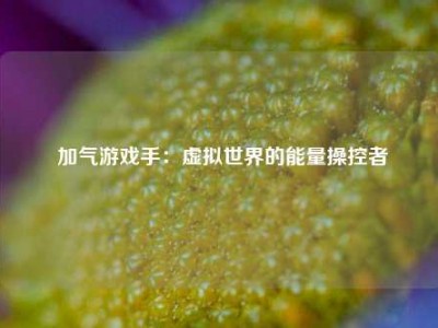  加气游戏手：虚拟世界的能量操控者