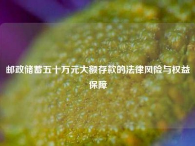 邮政储蓄五十万元大额存款的法律风险与权益保障